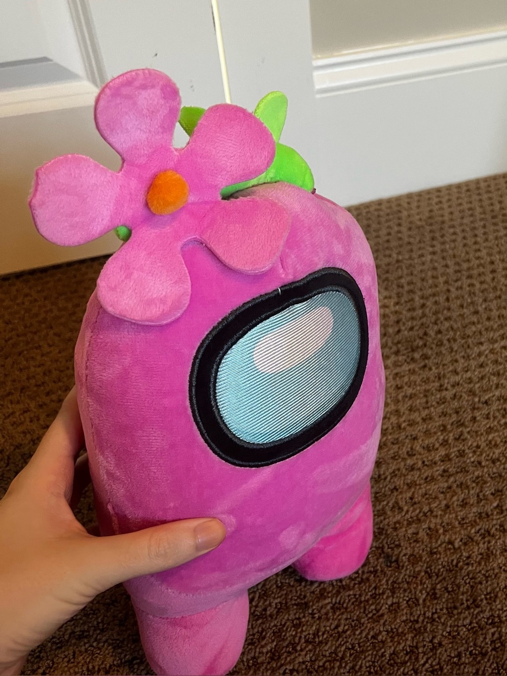 Among Us Pink flower Plush